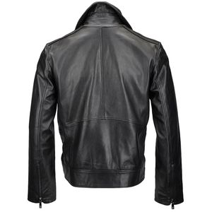 Chaqueta de Cuero para Hombre con Acabado Liso y Tela Resistente para Uso Diario - Product Image 2
