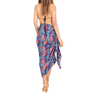 Long <b>Wrap</b> Skirt Comfortable Summer Vacation Beachwear Cover Up Women <b>Beach</b> Sarong Swim Cover Up For Adults - Product Image 3