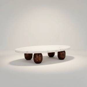 Support à gâteau en verre rond avec base en marbre, réutilisable pour les desserts et les pâtisseries, 2 pièces - Product Image 2