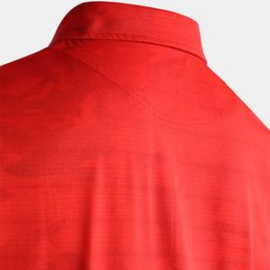 Vêtements d'été personnalisés pour hommes, chemise à manches courtes, tissu en coton tricoté respirant, col classique, logo sur le devant - Product Image 4