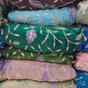 Tela Fendy Bordada, Suave al Tacto y Transpirable, para Vestidos de Novia, Decoración del Hogar, Estilo Elegante, Accesorios de Muebles de Lujo No Tejidos - Product Image 1