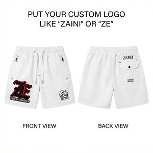 Premium 180g Polyester Men's Basketball <b>Shorts</b> Eco-Friendly Breathable Quick Dry Anti-Wrinkle Mid Elastic Waist Black <b>Red</b> Color - Product Image 1