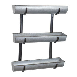 Ensemble de 3 jardinières suspendues en métal galvanisé noir, style rustique, pour intérieur/extérieur, avec chaînes et crochets, pour jardin et balcon - Product Image 6