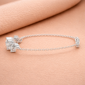 Pulsera de Cadena con Racimo de Diamantes Celestial Harmony para Mujer, Chapada en Oro de 14K, Certificada por IGI, Joyería Fina de Lujo, Regalo de Moda - Product Image 2