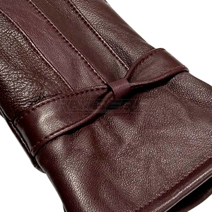Gants en cuir pour femmes, accessoire de mode pour usage quotidien, fourniture en marque privée, style uni, doux au toucher, doublure en polaire, gants d'hiver pour femmes - Product Image 4