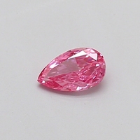 Diamant de laboratoire CVD de 0,27 ct, taille poire, couleur rose brunâtre vif fantaisie, pureté VS2, pour la fabrication de bijoux