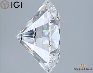 Certificat IGI 5.00 CT CVD Lab Grown E Color VVS2 Clarity Round Cut Diamond pour les conceptions de bijoux pour hommes 10.87 MM - Product Image 5