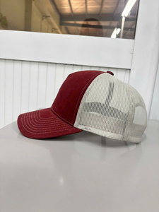 Vietnam Manufacturing Trucker Hat with Custom Logo 5 Panel Structured Grey Breathable Mesh Back for Adult Daily Outdoor Apparel - Product Image 3