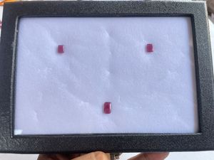 Ensemble pendentif et boucles d'oreilles en rubis libérien naturel 4,95 carats – Ensemble de pierres précieuses non montées, rubis rouge véritable en gros pour la fabrication de bijoux - Product Image 3
