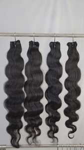 Perruques en cheveux humains vierges bruts, ondulés # Perruques Lace Front HD blondes 613 et noires naturelles, cuticules alignées - Product Image 3