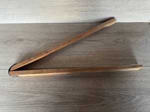 Pinces de cuisine extra larges avec poignée en bois, légères, écologiques, pour chef cuisinier, pinces longues, sans danger pour les aliments - Product Image 4