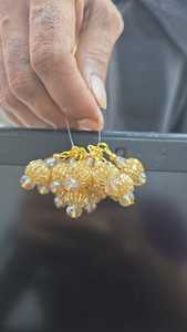 Decoración de Pared Bohemia de Lujo con Borlas de Cristal y Cuentas de Loto Dorado para Sala de Estar, Hogar, Bodas y Fiestas - Product Image 3