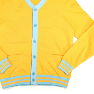 Custom Women's Winter Vintage-Inspired Casual V-neck <b>Thick</b> <b>Cardigan</b> Sweater School Colors Knitwear Embroidered Front - Product Image 2