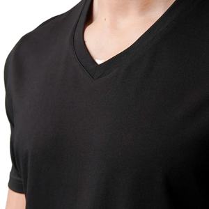 Camisetas Casuales para Hombre, Personalizadas, de Alta Calidad, 100% Algodón, Transpirables, con Logotipo Personalizado, Cuello en V, Servicio OEM, Impresas - Product Image 3