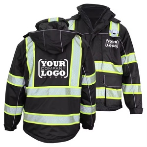 Hot Selling Workwear Winter Reflective Safety Jacket Waterproof Comfortable <b>Hi</b> Vis Jacket New Design Safety Jacket - Product Image 5