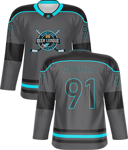 ชุดเสื้อฮอกกี้น้ำแข็งแขนยาวแบบเย็บติดกัน ดีไซน์โรงงานผลิต พร้อมชุดยูนิฟอร์ม 100% โพลีเอสเตอร์ สำหรับผู้ชาย ปรับแต่งได้เต็มที่ - Product Image 3