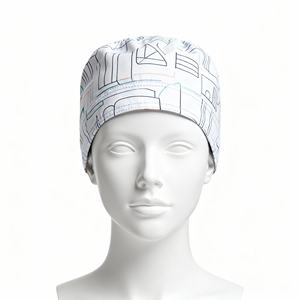 Medical Dental Scrub <b>Hats</b> With Sweat <b>Band</b> Surgical Scrub Caps Doctor Uniforms Compliant For Hospital Use - Product Image 5