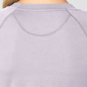 Haut de blouse en tricot à manches longues lavande pour femme, col rond, uniforme d'hôpital - Product Image 6