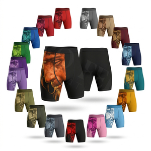 Pro Felt Custom Clothing MMA Apparel Solid Plain Color Compression Shorts Gym Training Fighting Comfortable Breathable Shorts - Product Image 1