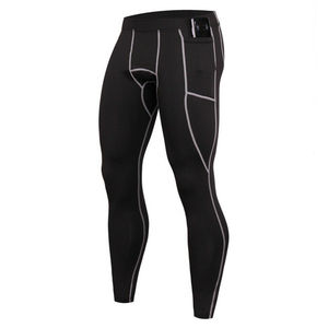 <b>Men's</b> Running <b>Compression</b> Leggings Lightweight Stretch Workout Gym Training Sports Fitness Moisture Wicking Base Layer Athletic - Product Image 2