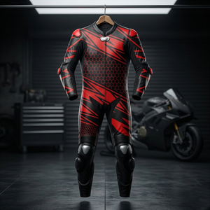 Vêtements de moto en cuir personnalisés, coupe-vent, imperméables, respirants, séchage rapide, grande taille, unisexe, résistance aux chocs 700g, été/hiver, course - Product Image 3