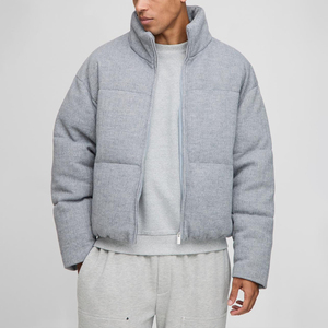 Chaqueta Acolchada con Capucha para Hombre – Abrigo de Invierno Cálido y Aislado, Chaqueta Acolchada Informal para Hombre – Abrigo Corto de Invierno - Product Image 1