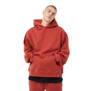 Sweat à capuche pour homme avec logo personnalisé, streetwear surdimensionné, pull d'hiver chaud en polaire à capuche - Product Image 1