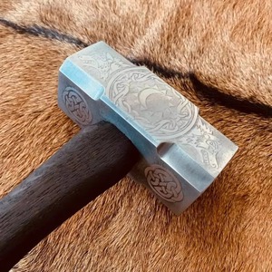 MS Enterprises Handcrafted Viking <b>Hammer</b> Engraved Carbon Steel Machinist Roofing <b>Hammer</b> Industrial Grade OEM Customizable - Product Image 3