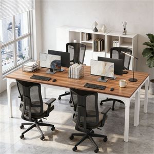 Extra Long Rectangular Executive Computer <b>Desk</b> for Office or Conference Use - Product Image 1