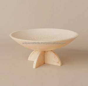 Cuenco de resina tradicional para servir, vajilla de comedor de calidad superior, ensaladera de resina ecológica hecha a mano - Product Image 3