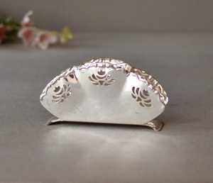 Vintage Silver Plated Napkins <b>Holder</b> Table Decor Vintage Decor - Product Image 1