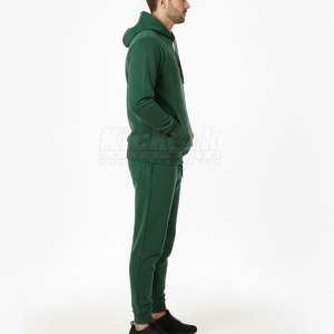 Ensemble de survêtement décontracté pour homme, design moderne, à capuche, uni, léger, 100% coton, écologique, pour les activités de plein air - Product Image 3