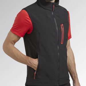 Vêtements d'hiver pour hommes, veste softshell personnalisée avec gilet en polaire, doudoune coupe-vent 100% polyester - Product Image 2