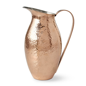Premium made in India <b>copper</b> pitcher featuring clean silhouettes and a matching lid and <b>handles</b>, available at wholesale prices. - Product Image 4