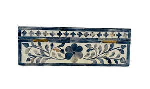 Exquisite Bone Resin Inlay Jewelry <b>Box</b> Handcrafted Indian Decorative Organizer Soft Interior for Precious Jewelry & Collectibles - Product Image 3