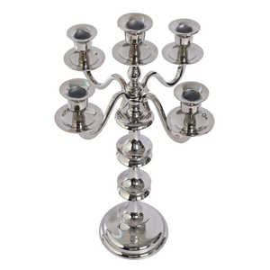 Candelabro de aluminio de 5 brazos, el más vendido, personalizable para decoración del hogar y bodas, ecológico y duradero. - Product Image 1