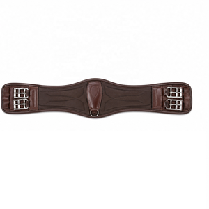 <b>Equestrian</b> Girth for Horse Jumping Anatomical Leather Dressage Girth Anti Slip Breathable English Horse Girth - Product Image 2