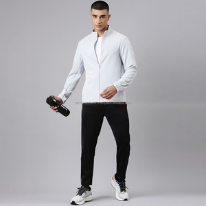 Nardon Apparel Veste coupe-vent à fermeture éclair complète personnalisée pour hommes Veste coupe-vent de sport imperméable légère pour hommes - Product Image 1