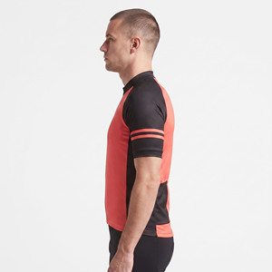 Maillot de sport respirant à manches courtes pour hommes, maillot de cyclisme sur route avec col montant, maillot de cyclisme fitness pour hommes - Product Image 3