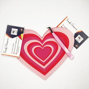 แม่เหล็กอะคริลิคต่อขนตาปลอมดีไซน์หัวใจสำหรับเทศกาลคริสต์มาสสินค้ามาใหม่ - Product Image 1