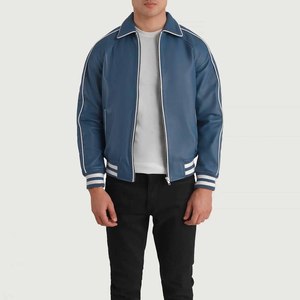Chaqueta de Cuero Vacuno para Hombre, Estilo Urbano, Color Sólido, Cómoda, Transpirable, Ecológica, Resistente al Viento, Superventas - Product Image 4
