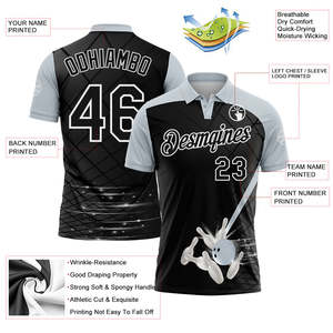 เสื้อโปโลกีฬาคุณภาพสูง ออกแบบได้ตามต้องการ ซับเหงื่อได้ดี ผลิตจากโพลีเอสเตอร์ รับผลิตแบบ OEM ODM จากผู้ผลิตและผู้จัดจำหน่าย - Product Image 3
