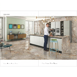 Dalle de marbre en pierre frittée 120x240cm Foshan Exportateur 1200x2400mm Carreaux de sol en porcelaine brillante polie - Product Image 4