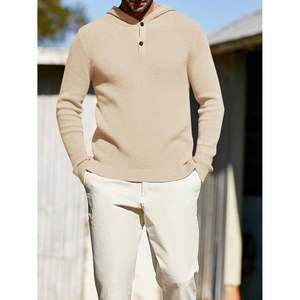 Sudadera con capucha de punto de gofres para hombre 2025, Sudadera ligera de manga larga con cremallera, lavado con ácido, tallas XXS a XL - Product Image 4