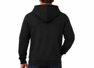 Sweat à capuche zippé personnalisé pour homme, 100 % polyester polaire, écologique, coupe-vent, décontracté, veste d'hiver, OEM ODM - Product Image 5