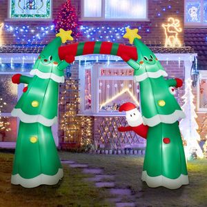 Arco Gonfiabile Natalizio Illuminato di Babbo Natale da 3,3 Metri per Decorazioni Esterne - Product Image 3