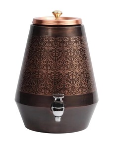 Dispensador de Agua Ayurvédico de Cobre Puro de Doble Pared Ecológico con Grifo de Flujo Fácil para Hogar, Oficina y Eventos, Compre Directamente del Proveedor - Product Image 4