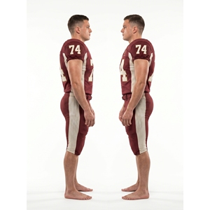 Uniforme de Fútbol Americano Retro Personalizado para Hombre, Conjunto de Uniforme de Poliéster y Elastano con Etiqueta OEM - Product Image 3