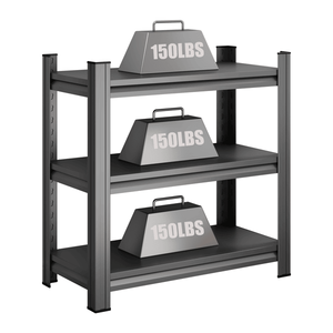Scaffale autoportante a 3 livelli in acciaio al carbonio da 31,50 pollici con divisorio regolabile per casa, ufficio, studio, cucina, soggiorno - Product Image 4