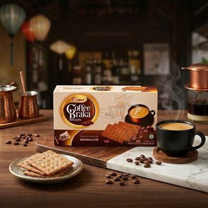 Bulk Coffee Crackers <b>Biscuits</b> 150g Crispy Rich Taste Snack Vietnam ODM Factory - Product Image 1
